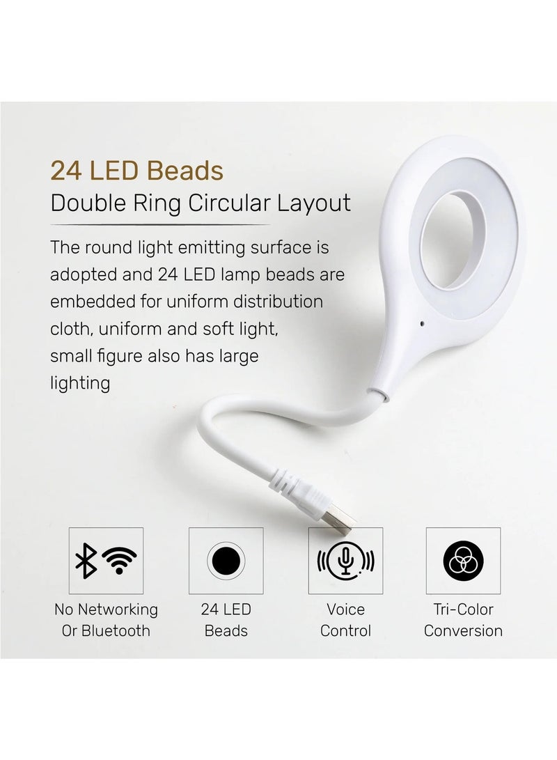 USB Voice Control Night Light,Smart Voice Controll LED Lamp, Bathroom, Hallway, Nursery, Kitchen, Car,Camping Tent, working |No APP Needed| Plug and use. - Image 4