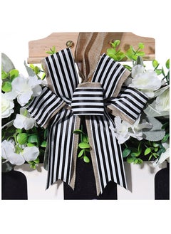 Y&D Welcome Sign Creative Bowknot Letter Wreath In Front Of The Door Outdoor Decoration Props For The Courtyard 30x35CM  - Image 3