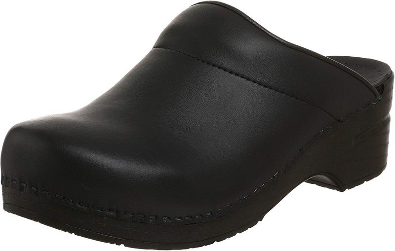 Dansko Men's Karl Box Leather Clog Shoes - Black, Size 8.5-9 - Image 1