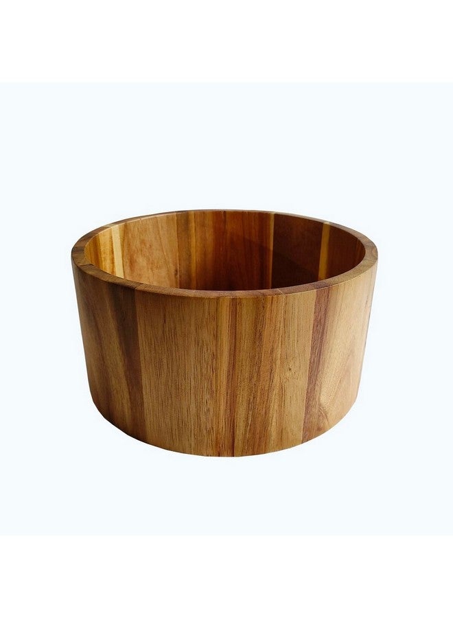 Bien Servi High Quality Acacia Wood Salad Bowl Brown 25.5 x 12.7 cm SB03229AM14-1