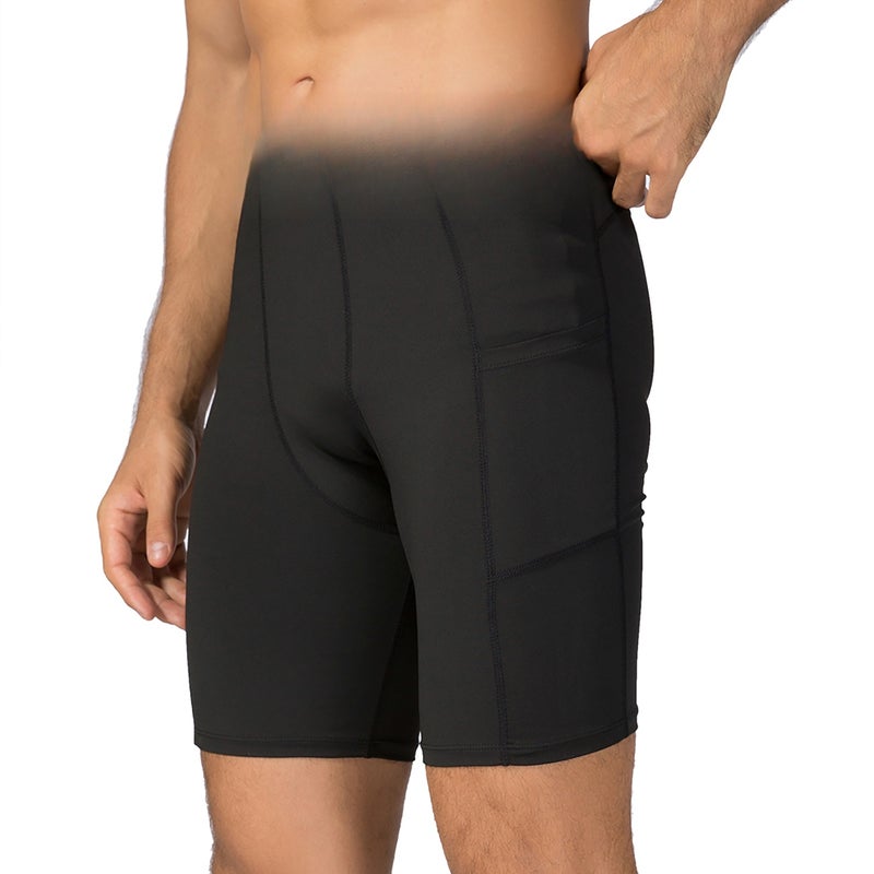 4 Packs Men Compression Shorts Active Workout Underwear with Pocket - Image 2