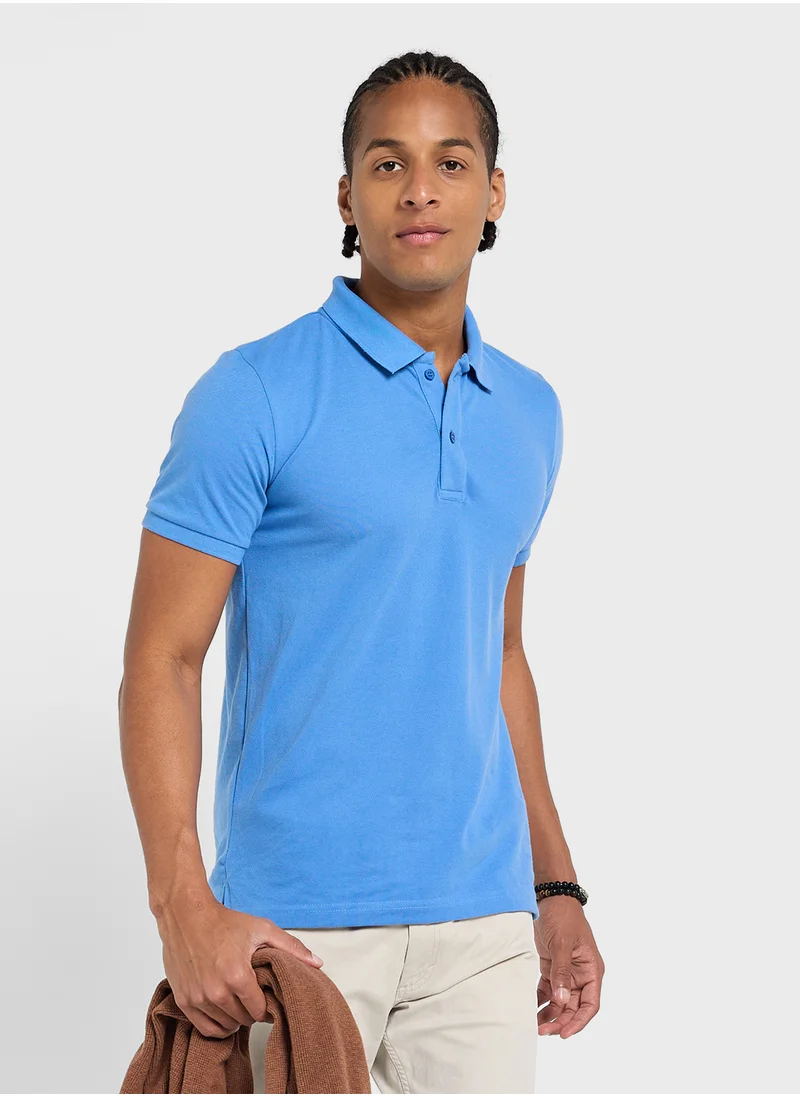 سفنتي فايف بيسيكس Basic Polo Shirt