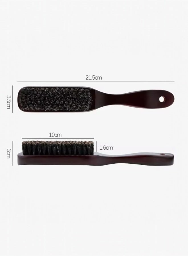 Glowudz Glowudz Wooden Handle Beard Brush For Men Boar Bristle Hairbrush for Thin Soft Hair  - Image 4