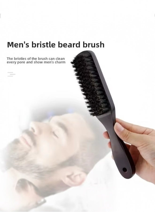 Glowudz Glowudz Wooden Handle Beard Brush For Men Boar Bristle Hairbrush for Thin Soft Hair  - Image 3