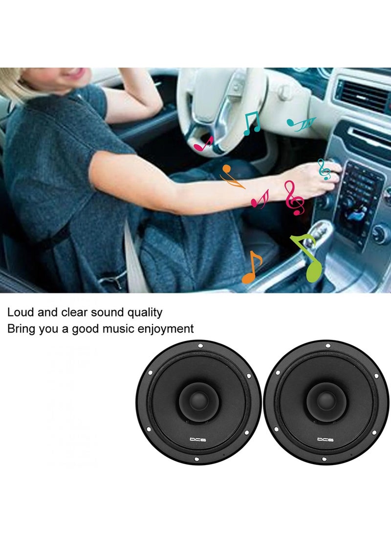 Generic - VEXTRON DC6 6-Inch Dual Cone Car Speaker 2 Pcs Set - 90dB 80W/320W Max Power High-Performance Audio, Dynamic Bass, Loud and Clear Sound Speaker - Image 1