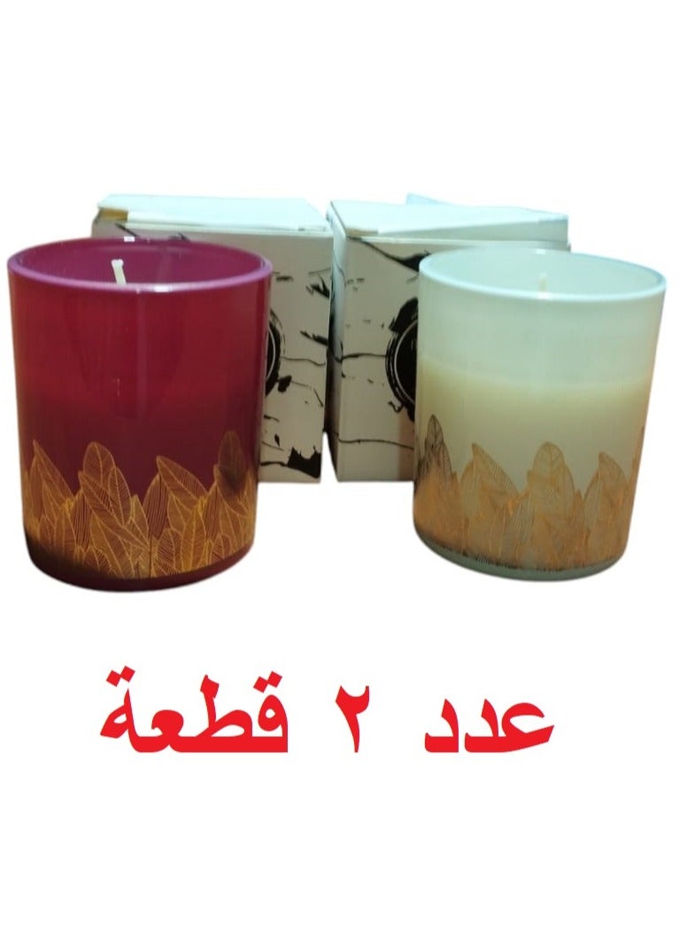 قطعتين من شمع رخامي معطر رومانتيك، متعدد الروائح والألوان  - Image 5