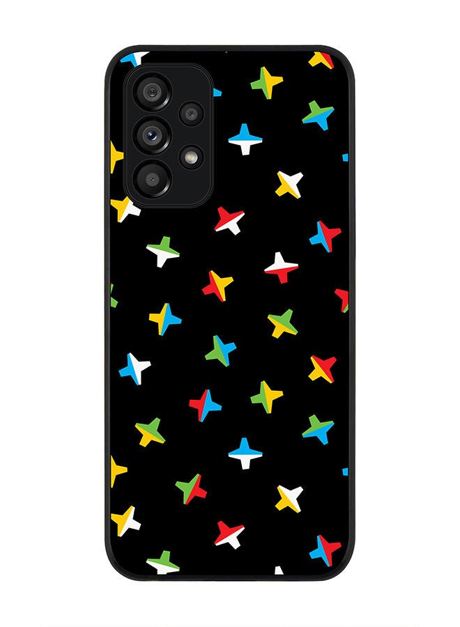 Stylizedd Rugged Black edge case for Samsung Galaxy A23 (LTE/4G) Slim fit Soft Case Flexible Rubber Edges Anti Drop TPU Gel Thin Cover - Twofaced Ex's - Image 1