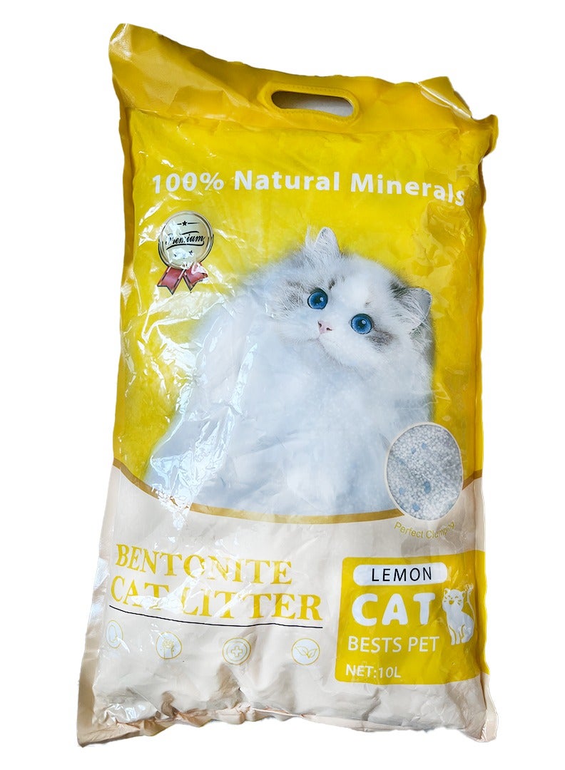 Generic Bentonite Cat Litter 10L Lemon Scented  - Image 1