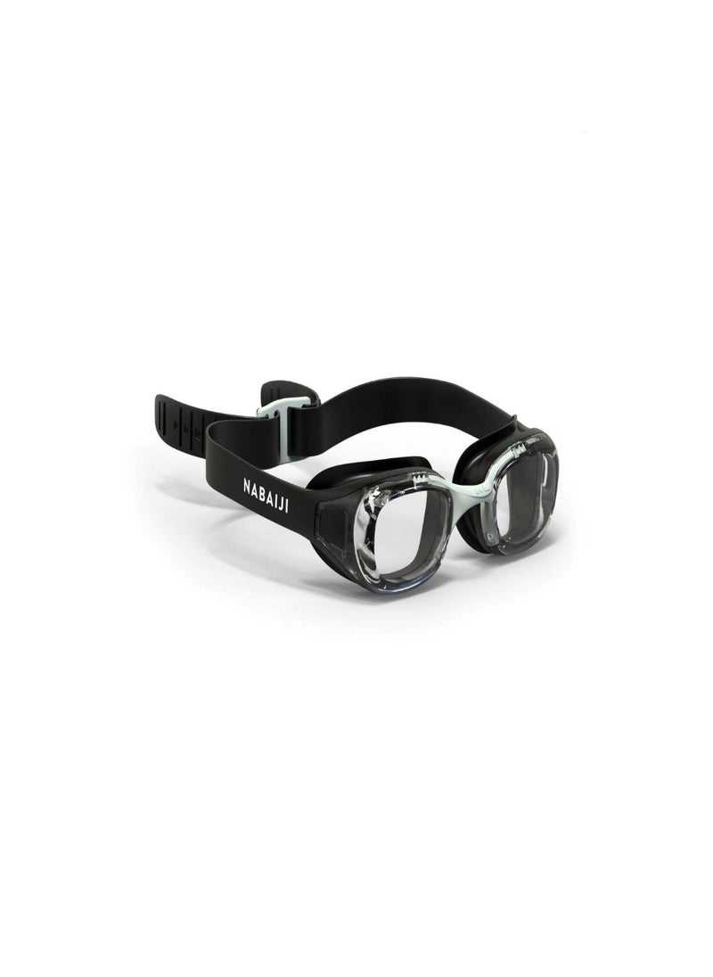 NABAIJI NABAIJI by DECATHLON, Adult Kids Swimming Goggles Men Women Adjustable Strap Xbase Clear Black  - Image 1