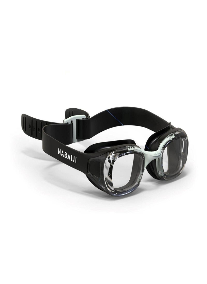 NABAIJI NABAIJI by DECATHLON, Adult Kids Swimming Goggles Men Women Adjustable Strap Xbase Clear Black  - Image 2