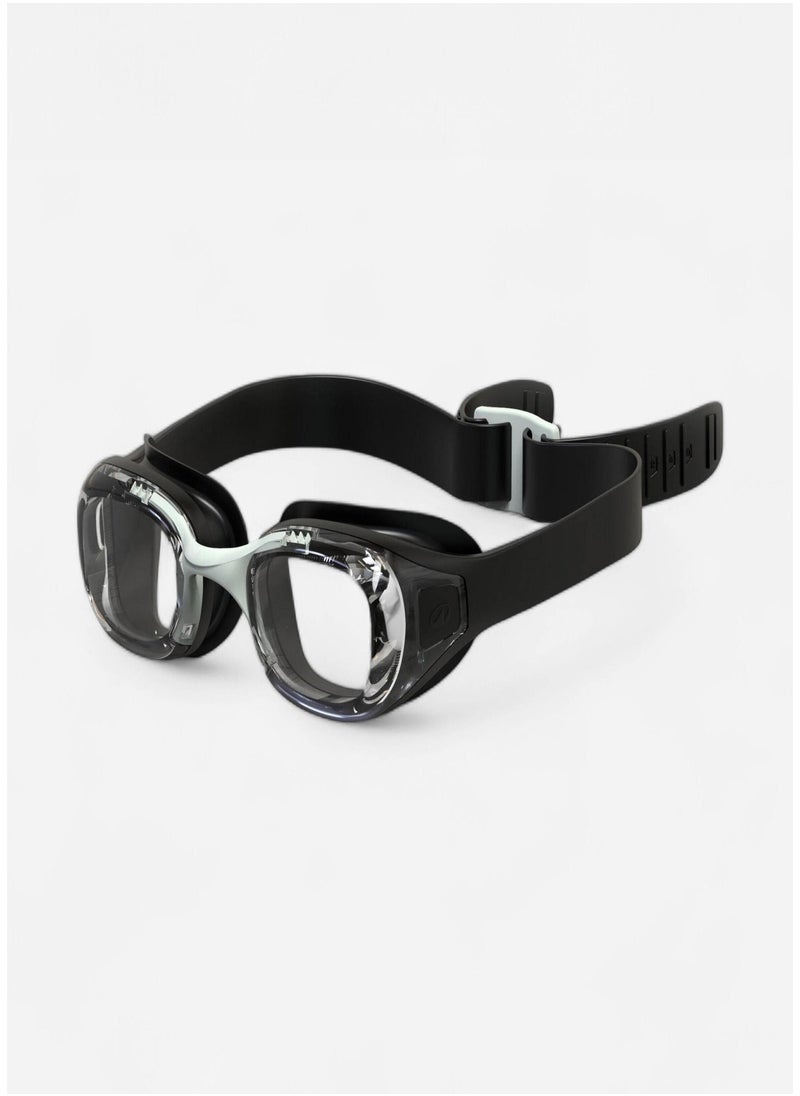 NABAIJI NABAIJI by DECATHLON, Adult Kids Swimming Goggles Men Women Adjustable Strap Xbase Clear Black  - Image 3