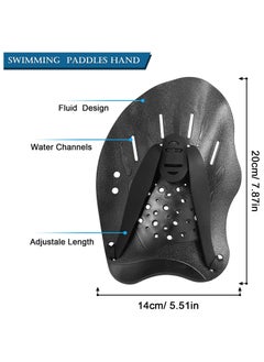 1 Pair Swim Paddles for Hand, Swimming Training Hand Paddles with Adjustable Straps, Swim Diving Training Hand Paddle for Men Women Children - pzsku/ZC7034032ABA9ED4B7ECAZ/45/_/1726373400/3d34cefd-a91d-482b-897e-e07eb2724eaa