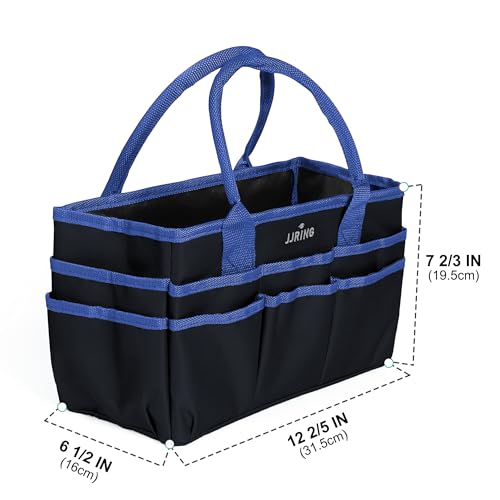 Jjring Craft and Art Organizer Tote Bag - 600D Blue Nylon Fabric Art Caddy with Pockets - for Art, Craft, Sewing, Medical, and Office Supplies Storage - Image 5