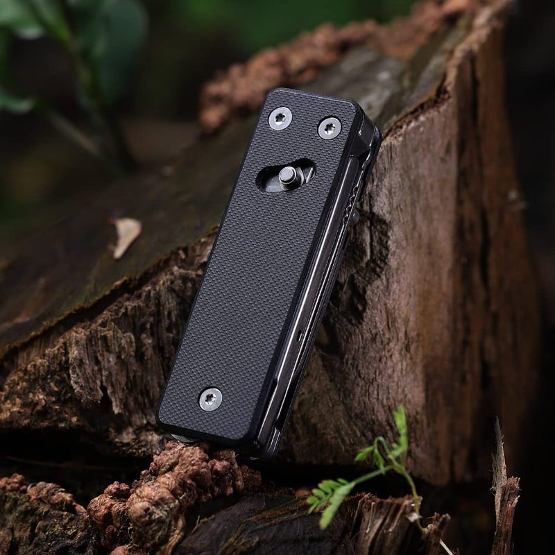 ROXON KS2 Elite D2 Blade 13 in 1 Mini Multi Tool function pocket knife with big scissor, G10 handle and Pocket clip, good for Camping/Backpacking/Emergencies/EDC Multitool (D2 Steel Blade) - Image 5