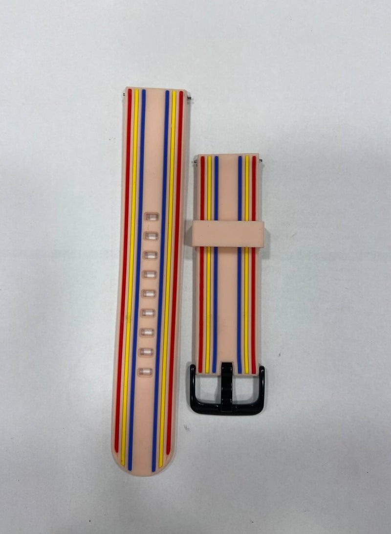 Soft Silicone Replacement Strap, Size (20MM) for Samsung Watch 4, Samsung Galaxy Active 2 40mm 45mm, Gear S2, Amazfit GTS 2, GTS3, GTS, Bip u - Image 2