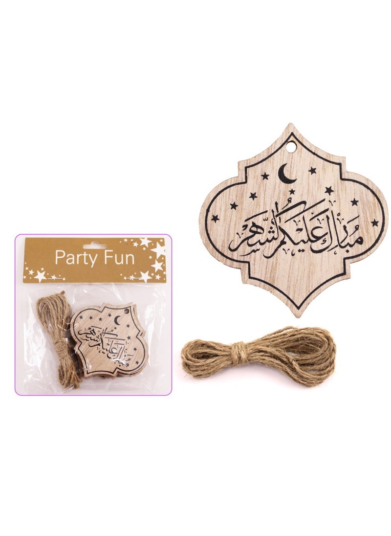 PARTY FUN - Mubarak Alaykum Gift Tag 6Pcs Pkt 7Cm - Image 1