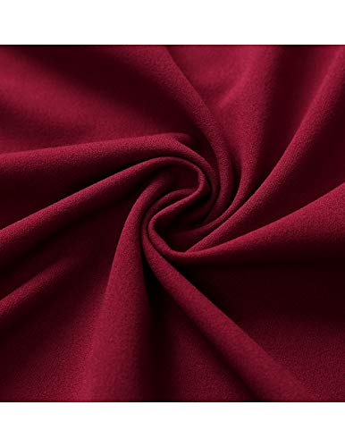 DRESSTELLS Red Christmas Holiday Party Cocktail Dresses for Women 2025, Formal Wedding Guest Church Vintage 50s Fit Flare Evening Gown Burgundy XS - Image 5
