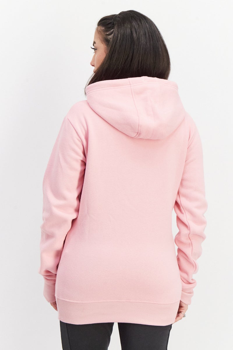 Ellesse Women Hood With Drawstrings Graphic Print Hoodies, Pink - Image 2