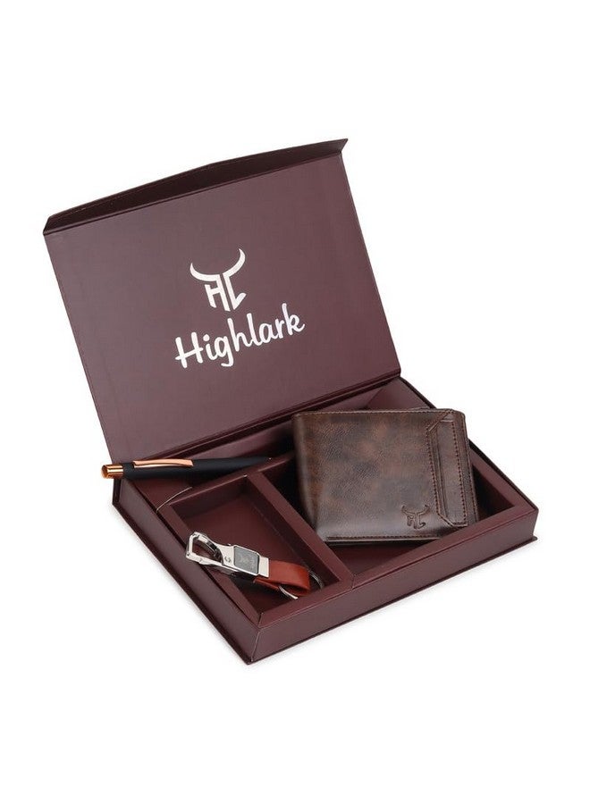 Highlark Gift Hamper for Men I Wallet, Keychain & Pen Combo Gift Set I Gift for Everyone & Every Occasion - Image 4