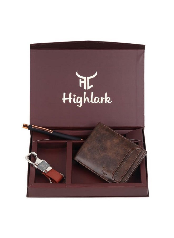 Highlark Gift Hamper for Men I Wallet, Keychain & Pen Combo Gift Set I Gift for Everyone & Every Occasion - Image 2