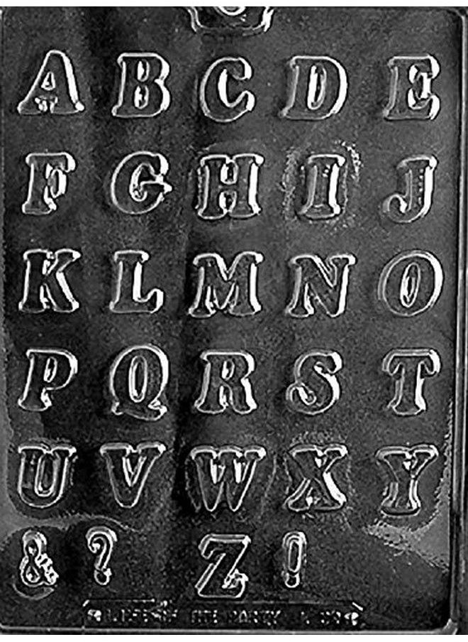 Grandmama's Goodies - L039 Alphabet Letter Chocolate Candy Mold With Exclusive Molding Instructions - Image 1