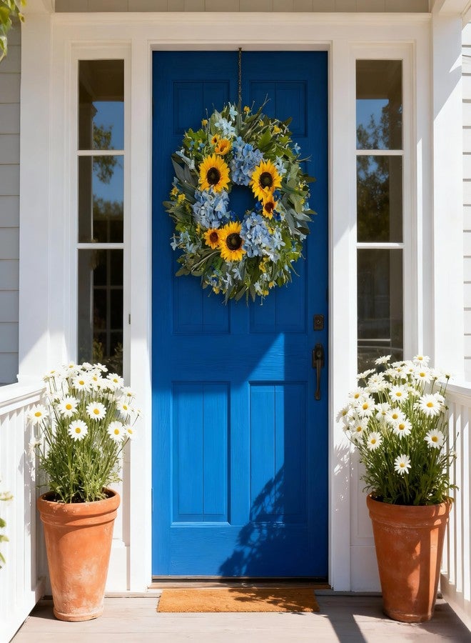 HipTree 24 Inch Spring Wreaths for Front Door-05 - Image 2