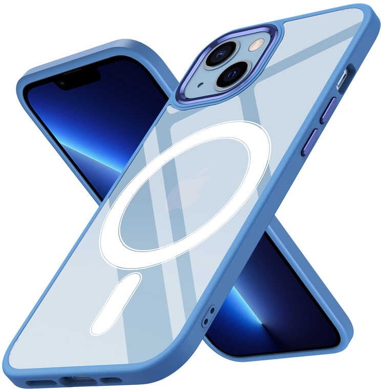 FUJIMAX Apple iPhone 13 Case with Wireless Charging Fujimax Chrome Magsafe Silicone Cover