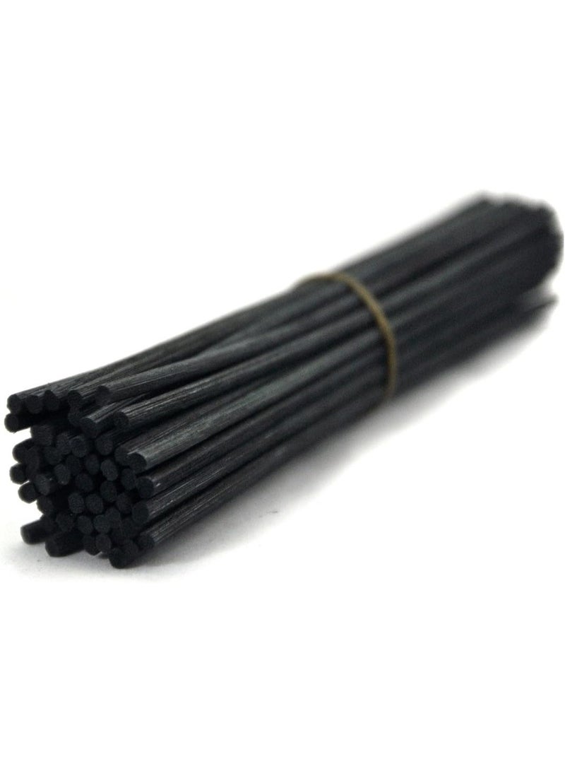 50pcs Coloring Rattan Reed Diffuser Replacement Refill Sticks (12" x4mm, Black) - Image 3