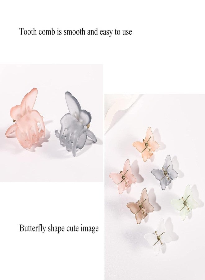 BIG BOX -6 PIECE Small Butterfly Hair Clips for Girls Women - Mini Hair Clips Tiny Claw Clips Butterfly Clips for Hair 90s Cute Hair Accessories for Toddler Girls… - Image 3