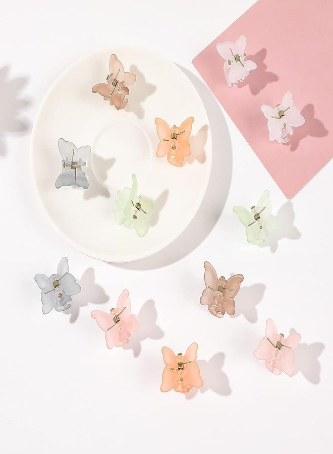 BIG BOX -6 PIECE Small Butterfly Hair Clips for Girls Women - Mini Hair Clips Tiny Claw Clips Butterfly Clips for Hair 90s Cute Hair Accessories for Toddler Girls… - Image 2
