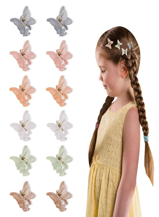 BIG BOX -6 PIECE Small Butterfly Hair Clips for Girls Women - Mini Hair Clips Tiny Claw Clips Butterfly Clips for Hair 90s Cute Hair Accessories for Toddler Girls… - Image 1