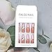 ZEYER 24 Pcs Press on Long Fake Nails - Acrylic Ballet French White Illuminate Butterfly Adhesive Tape Nails Design for Women and Girls - Image 3