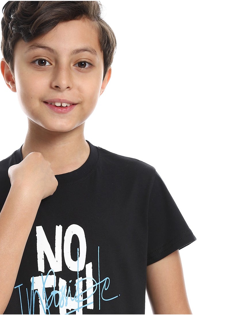 Caesar - Boys Round Neck Printed T-Shirt With Half Sleeves - Image 1