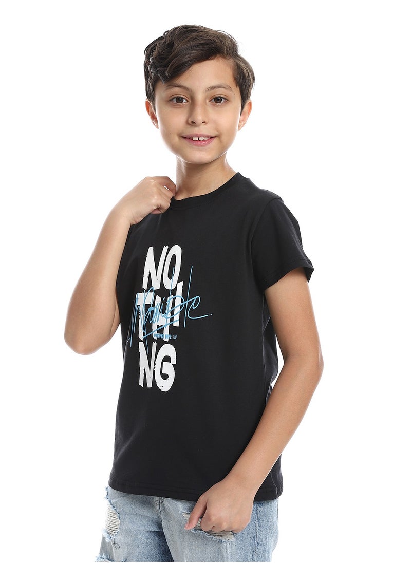 Caesar - Boys Round Neck Printed T-Shirt With Half Sleeves - Image 1