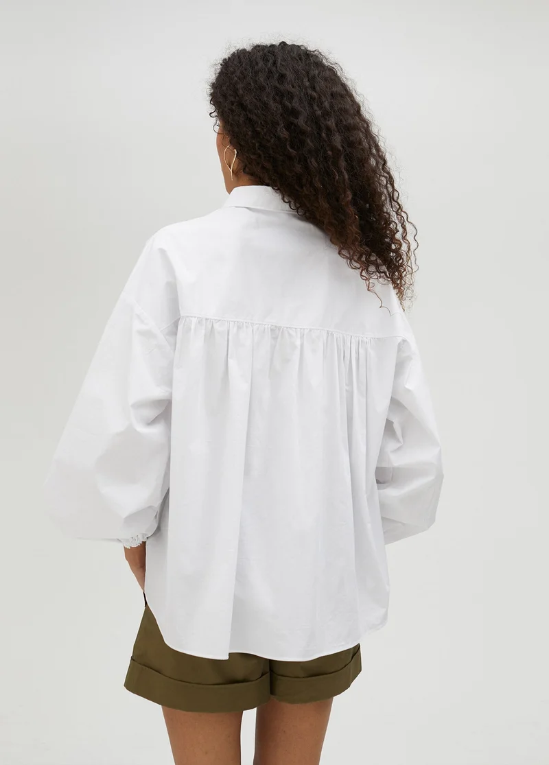 Lola Casademunt Poplin shirt with elasticated hem