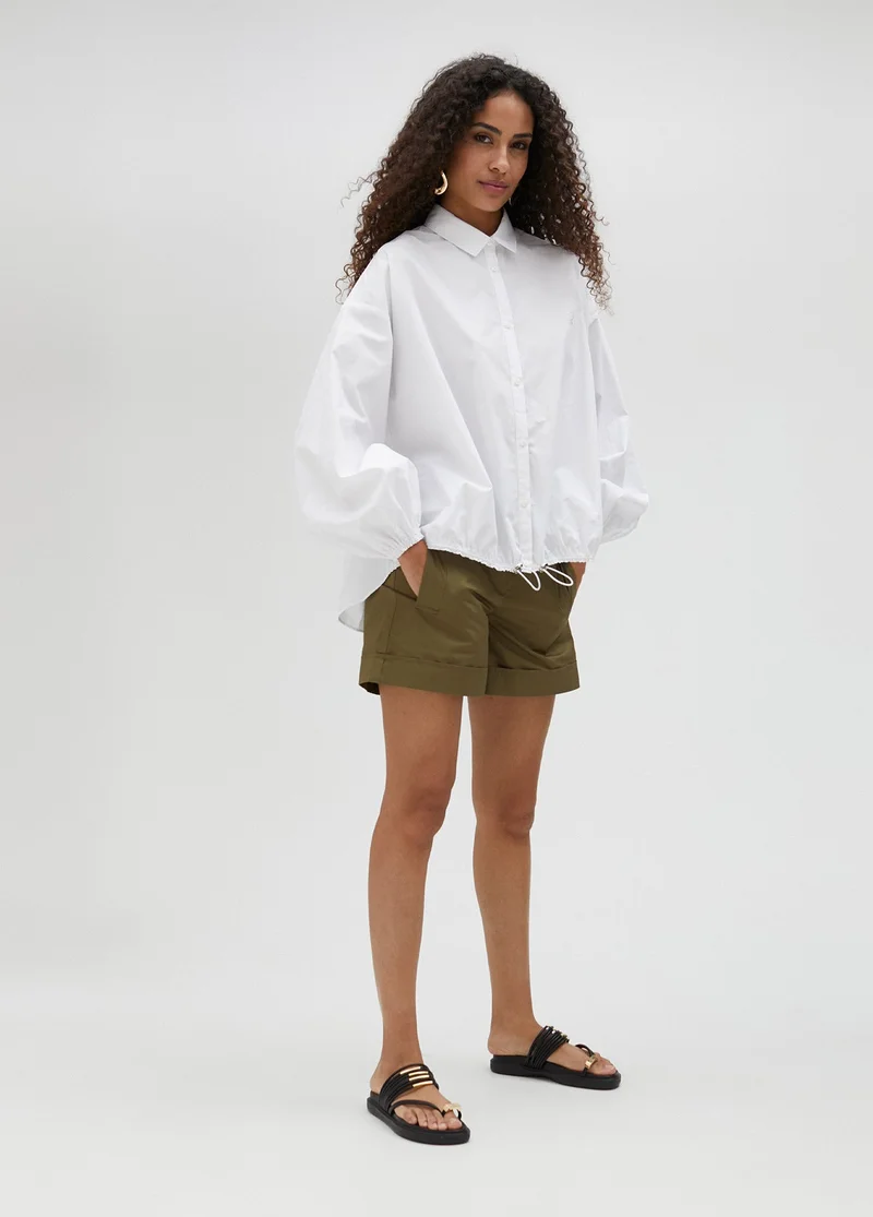 Lola Casademunt Poplin shirt with elasticated hem