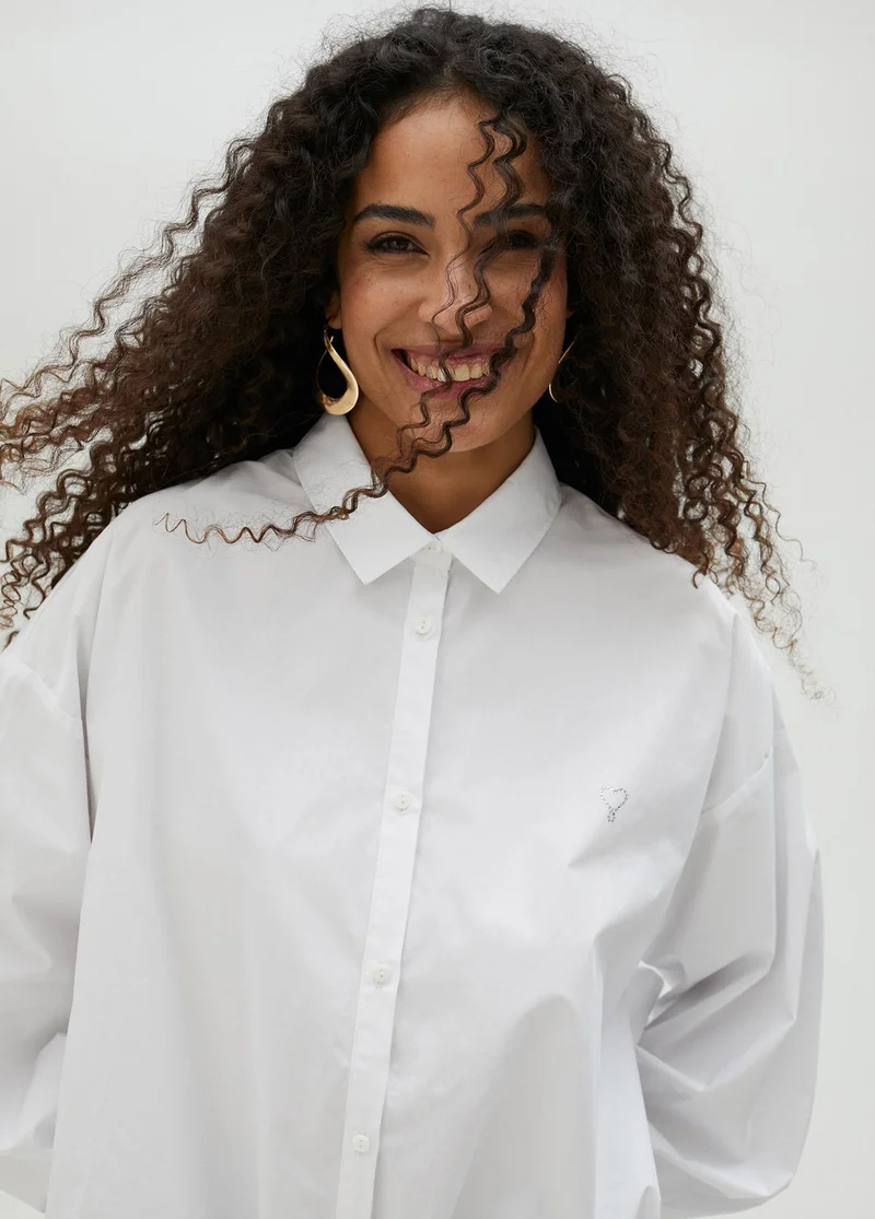Lola Casademunt Poplin shirt with elasticated hem