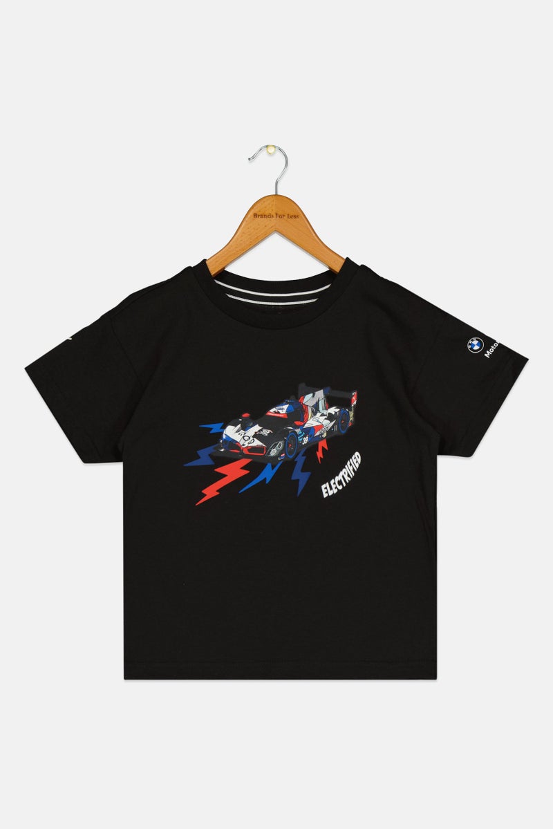 Puma x AMG Motorsport Kids Boy Short Sleeve Outdoor T-Shirt, Black - Image 1