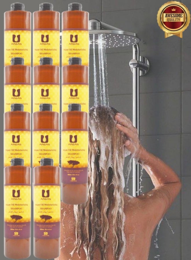 Argan 11 Pieces Argan Oil Moisturizing Shampoo Best Product For Dry And Frizzy Hair 900ml  - Image 1