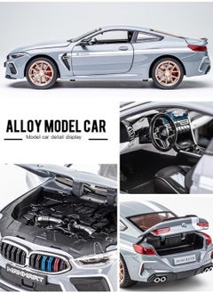 Generic "Stunning metallic BMW car in (Gray) with movable doors, trunk, and hood, realistic sounds for added excitement, headlight illumination for a true-to-life touch, fast wheels for ultimate speed, and 16 cm of thrilling fun and entertainment!"  - Image 5