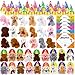 Gejoy 72 Pcs Adopt a Puppy Party Favors for Kids Puppy Themed Birthday Party Supplies Plush Dogs with Hats Adoption Certificates Boxes for Adopt a Pet Theme Boys Girls Birthday PartiesStylish Dog - Image 2