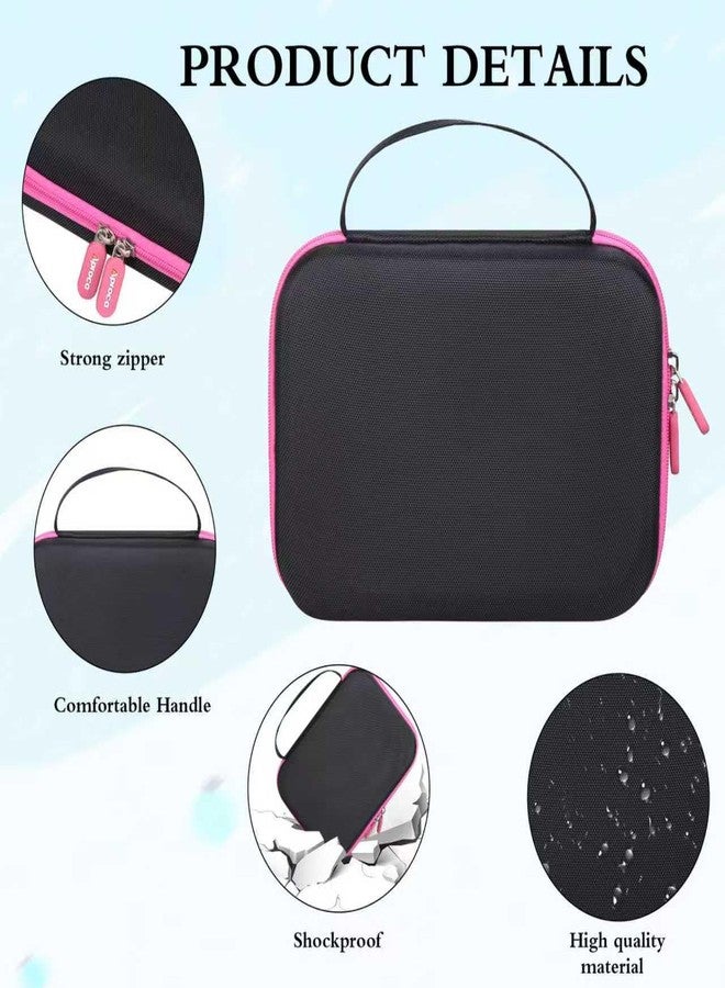 Aproca Case Compatible with Leapfrog LeapPad Academy Kids’ Learning Tablet/Epic Academy Edition/LeapPad Ultimate, Portable Storage Bag for Accessories -Black with Pink Zipper - Image 4