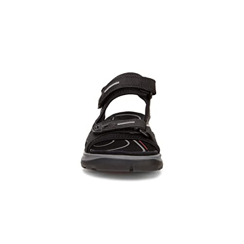 ECCO Women's Yucatan Sport Sandal, Black/Mole/Black Oil Nubuck, 8-8.5 - Image 4