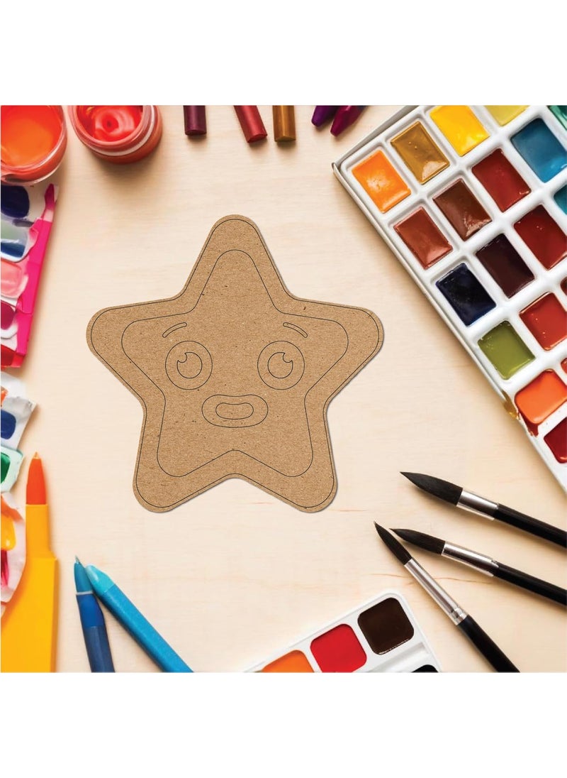 Swister Decor Star DIY Pre Marked Shape Cutout On MDF  - Image 1