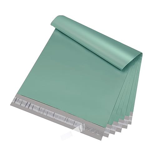 Metronic Large Poly Mailers 19x24 100Pcs Strong Adhensive Shipping Bags for Clothing Waterproof Mailers Bags for Small Business Shipping Envelopes Tearresistant Packing Bags in Grayed Jade Green - Image 1