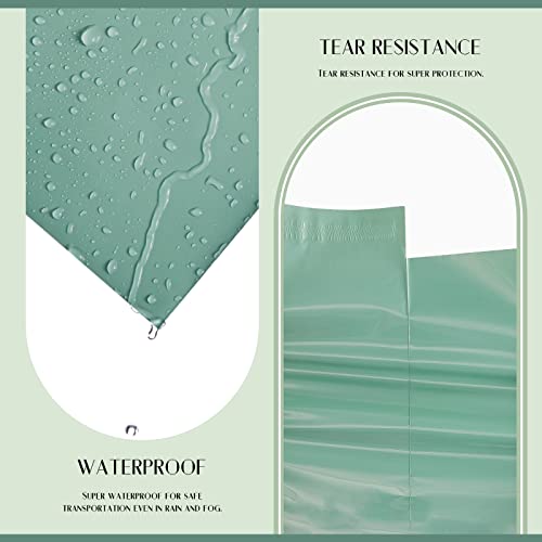 Metronic Large Poly Mailers 19x24 100Pcs Strong Adhensive Shipping Bags for Clothing Waterproof Mailers Bags for Small Business Shipping Envelopes Tearresistant Packing Bags in Grayed Jade Green - Image 3