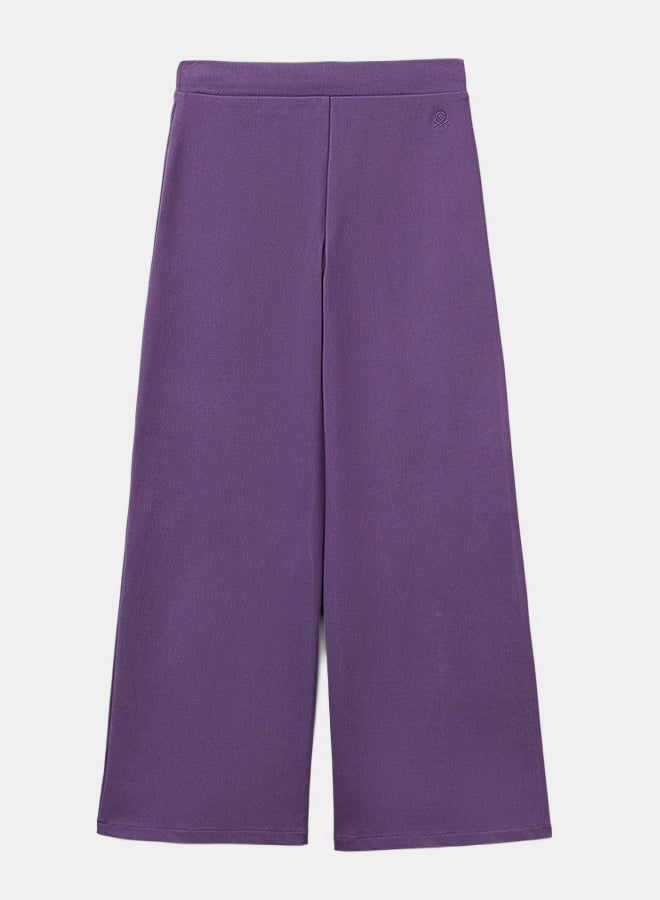 Benetton Girls Wide trousers in stretch cotton - Image 3