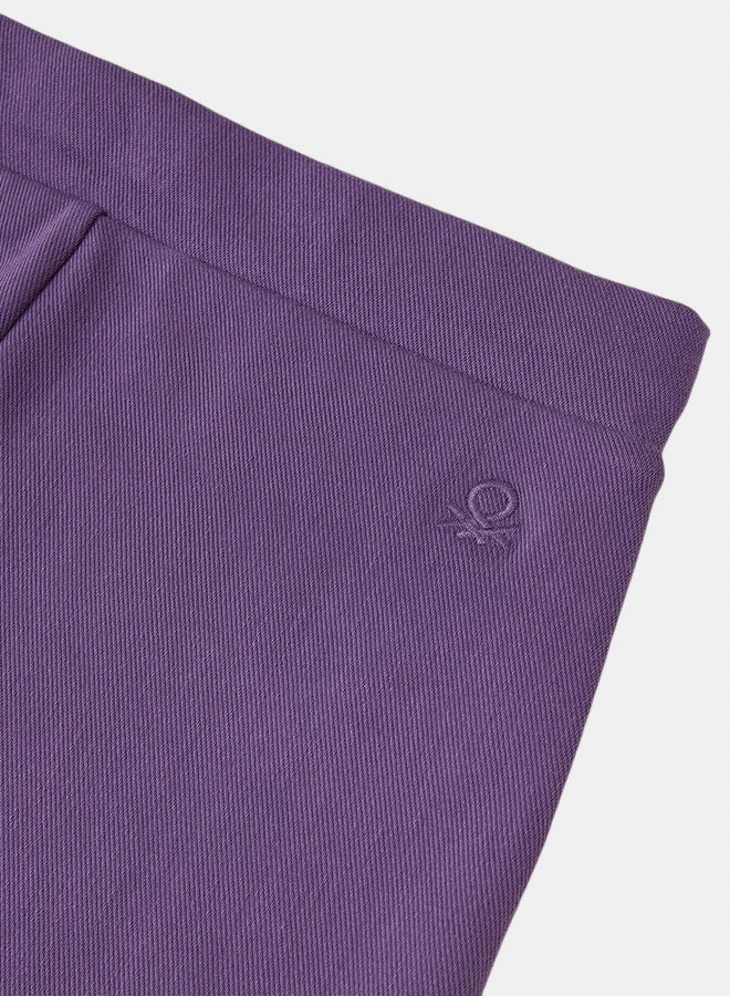 Benetton Girls Wide trousers in stretch cotton - Image 2