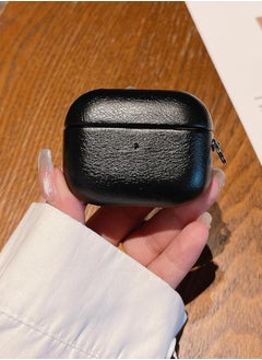 Generic AirPods 4th Generation Case Leather Case, Compatible with AirPods 4 Gen (2024) (USB-C), Compatible with MagSafe, Drop Protection Cover with Lanyard, Orbit Hybrid Case, Black  - Image 3