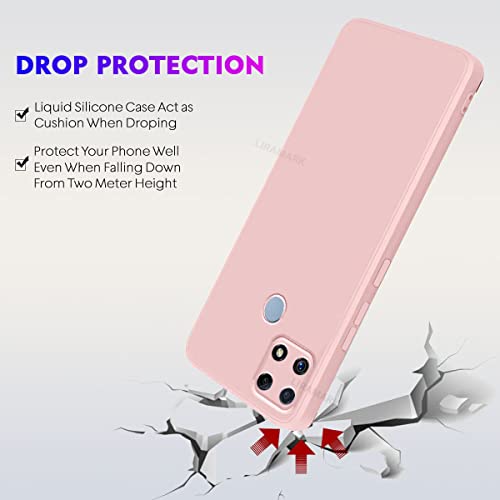 LIRAMARK Silicone Soft Back Cover Case for Oppo A15 / A15s (Silicone Pink) - Image 4